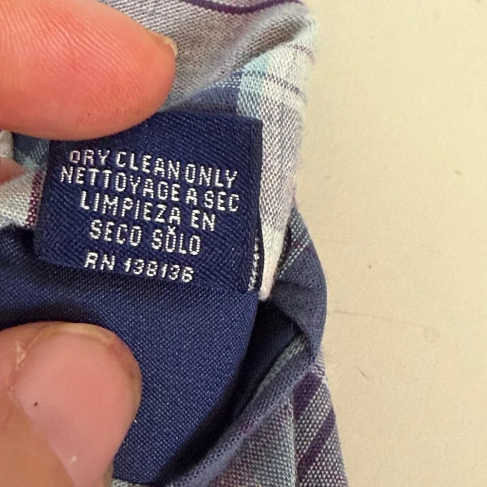 Original Penguin‎ Munsingwear Cotton Madras Plaid Men Ties Lot 2 Blue Orange NWT